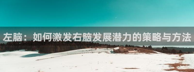 沐鸣2客户端 登录：左脑：如何激发右脑发展潜力的策略与方法
