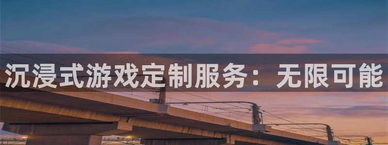 沐鸣2代理注册：沉浸式游戏定制服务：无限可能